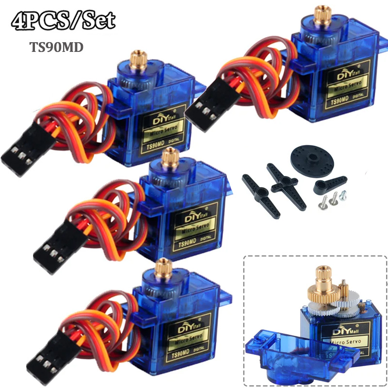 Rc Helicopter Parts - 4 servomoteurs numériques TS90MD micro 360