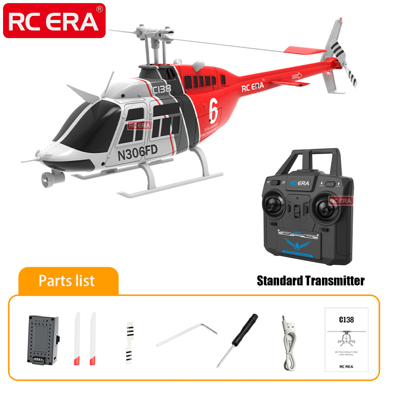 RC ERA Cpara BELL 206 Jet Rang - Rc Helicopter Gyro avis et prix
