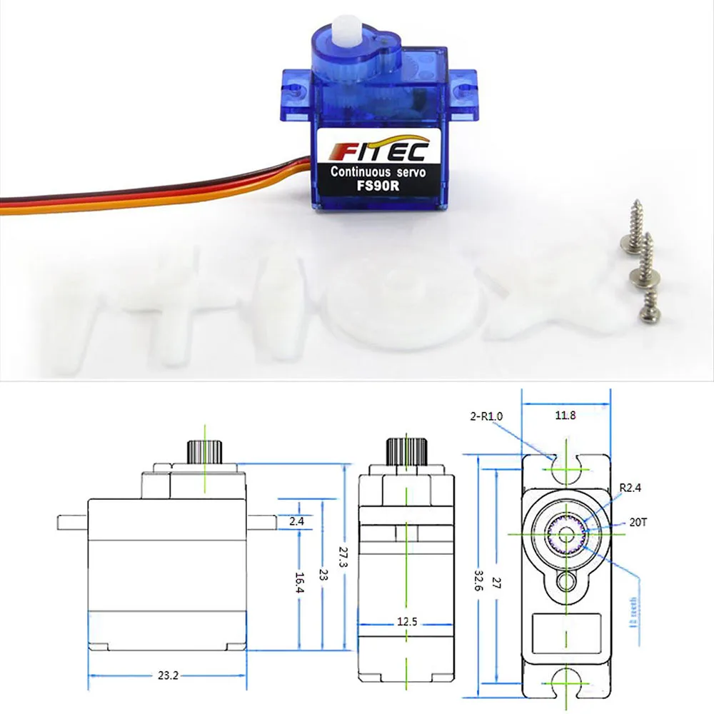 Feetech Mini FS90R Micro Servo - Rc Helicopter Parts avis et prix
