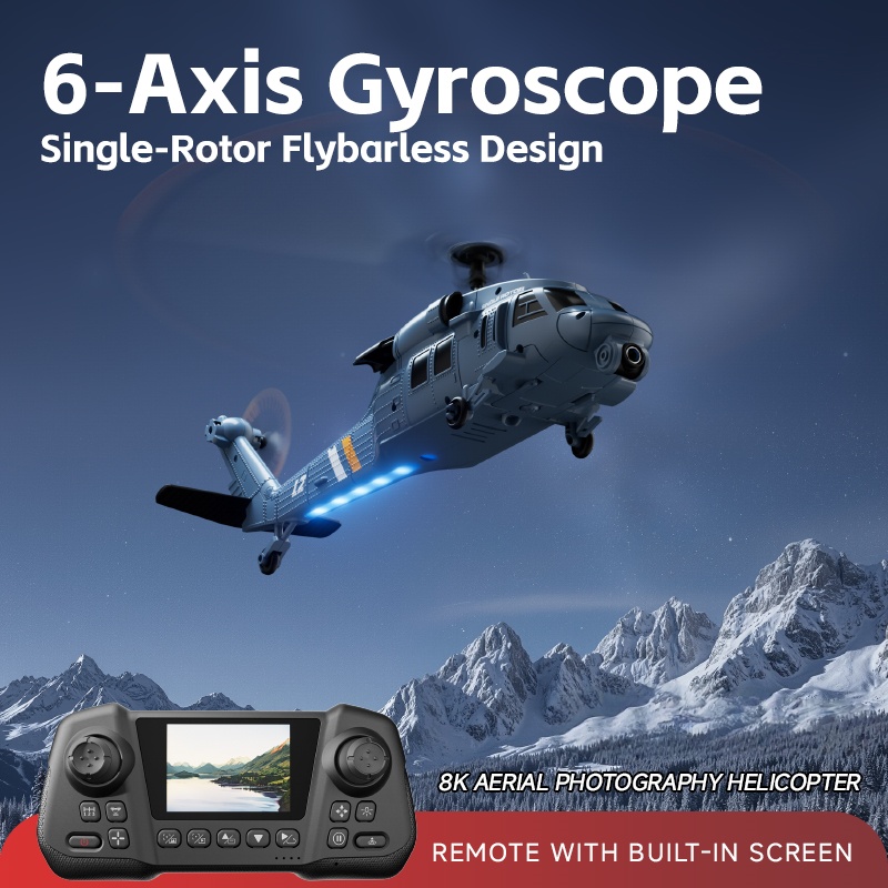 Hélicoptère RC 8K Flybarless à - Rc Helicopter Gyro avis et prix